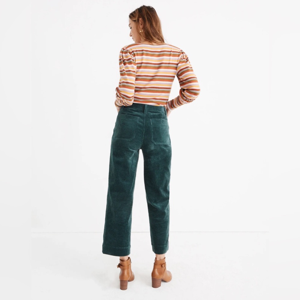 Madewell Slim Emmett Wide Corduroy Pants Sz 25